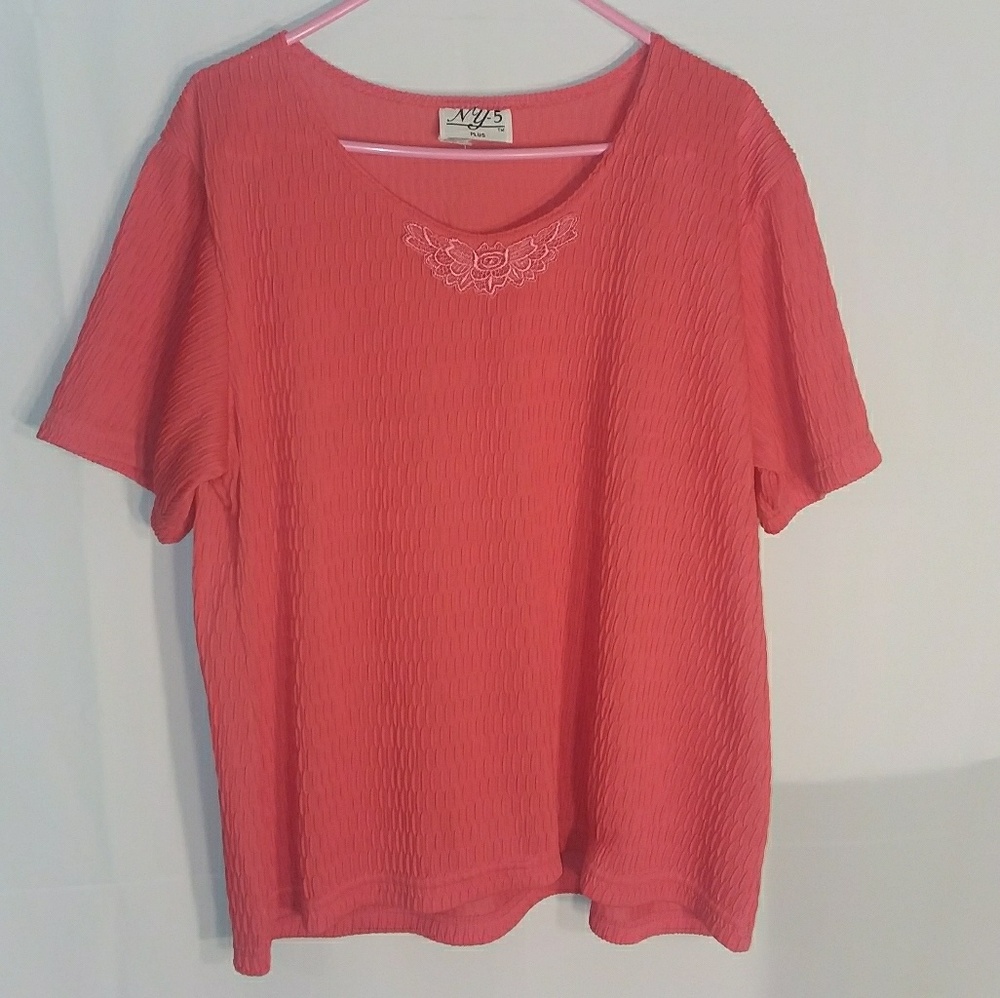 NY-5 Dark Peach Top/Blouse. Size 18